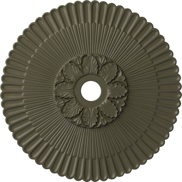 Ekena Millwork Melonie Ceiling Medallion (Fits Canopies up to 6 1/4"), Hnd-Painted Witch Hazel, 36 1/4"OD x 1 7/8"P CM36MEWHF - main